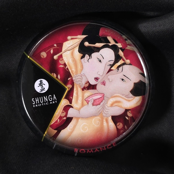 Massage Candle Sparkling Strawberry Wine Shunga 1oz Soy Oil Travel - Picture 4 of 8